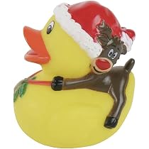 Quietscheentchen Weihnachtsfrau – 8,5 Cm, Aus Vinyl, Ideal Als Weihnachtsgeschenk Oder Für Den Adventskalender