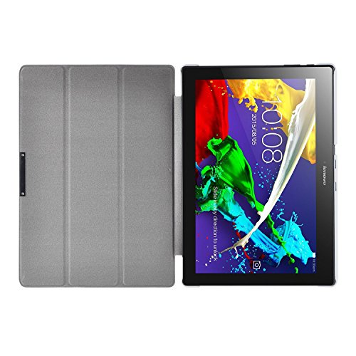 ELTD Lenovo TAB3 10 Plus / Lenovo Tab 3 A10-70F Hülle Case – Ultra Schlank Smart Cover Tasche Schutzhülle Case für Lenovo TAB3 10 Plus / Lenovo Tab 3 A10-70F 25,65cm (10,1 Zoll Full HD IPS) mit Standfunktion, Grün - 5