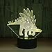 Produktbild Buntes reizendes Licht des Nachtdinosaurier-3D Sicht-USB-Noten-geführte Tischlampe führte Licht des Schlaf-Licht-Lampen-Dinosauriers 3d für Kinder Geschenk