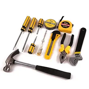 J - GO THE BUSINESS HUB Household and Electrical Repair |Home Professional Hardware Hand Tool Kit | 11 PCS Tools Set Hand Multi tools Accessories Kit| Emergency Multi Function Repair Kit