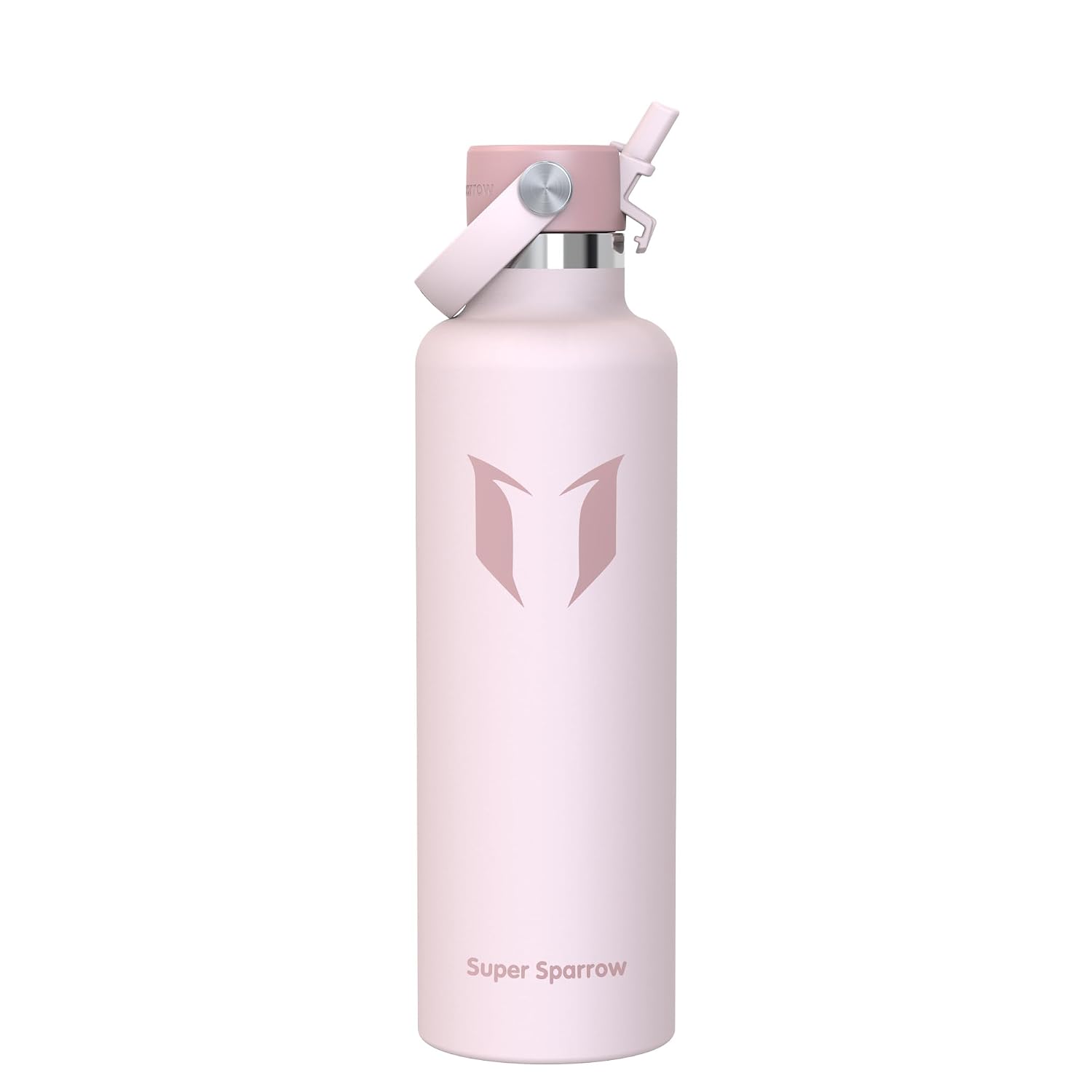 Sparrow Borraccia Termica 500ml/750ml/1L/1.2L FlipFlow Bottiglia Cannuccia | Acciaio Inox Borracce Termiche, Antiperdita, Calda, Fredda, Senza BPA, Lavastoviglie, Palestra, Scuola, Fitness, Gym, Viaggio