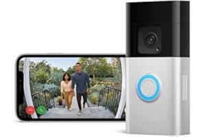 Ring Videocitofono Plus a batteria (Ultimo modello) | Battery Video Doorbell Plus | Videocitofono wireless, videocamera con video in HD a 1536p, batteria ricaricabile | Facile da installare (5 min)