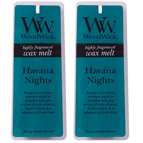 Twin Pack (2 x 4 Pack) Woodwick Home fragrance Wax Melts - Havana Nights