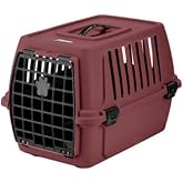 Pribor Kedi K&ouml;pek Evcil Hayvan Taşıma &Ccedil;antası 47,5 x 33,5 x 33 cm 6 kg Taşıma Kapasitesi (Bordo)