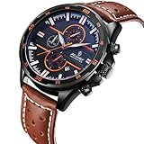 Uhr,Herrenuhren, Armbanduhr für MensLässig Classic Edelstahl Fall Einzigartige Quarz Analog Business Uhr