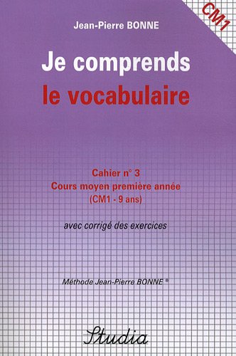 Download Je Comprends Le Vocabulaire Cahier N 3 Cm1 Pdf Nikandros