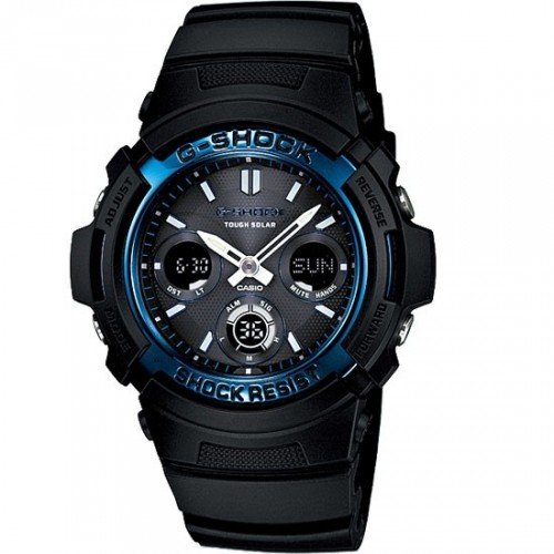 Casio Herren-Armbanduhr XL G-SHOCK Analog - Digital Resin AWG-M100A-1AER Casio Herren-Armbanduhr XL G-SHOCK Analog - Digital Resin AWG-M100A-1AER