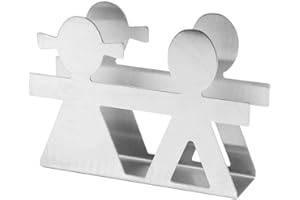 MUMUSUKI Portatovaglioli in acciaio inossidabile Portatovaglioli moderno Supporto da tavolo in stile amante per ripiani da cucina, tavolo da pranzo, tavolo da picnic, uso interno ed esterno