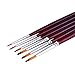 eBoot Detail Paint Brush Set Miniature Brushes for Watercolor, Acrylic Painting and Modelmakers, 6 Pieces