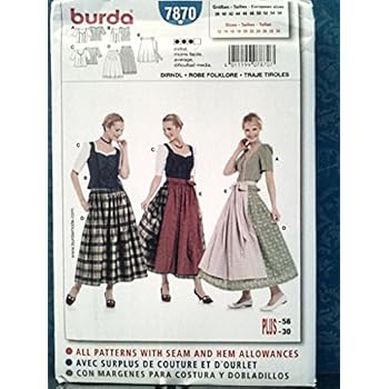 burda style Schnittmuster Dirndl mit Bluse: Amazon.de