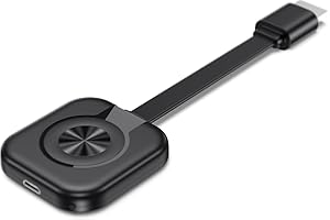 WERYUY Dongle HDMI Sans Fil pour TV/Projecteur/Moniteur, 2,4/5GHz Dongle d’Affichage HDMI Miracast 1080P WiFi Sans Fil Récepteur Compatible avec iPhone/iPad/iOS/Android/Windows,Supporte Miracast/DLNA/Airplay