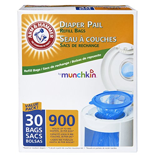 Munchkin Arm & Hammer Diaper Pail Bag Refills - 30 Bags