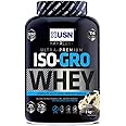 USN Iso-Gro with Milk Protein Isolate, Hydrolysed Beef Peptide and Creatine, Cookies and Cream, 2 kg