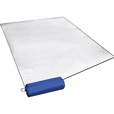 Tapis Isolant Camping Aluminium 200x250 Cm – Léger, Chaud Et Polyvalent Pour Rando & Pique-Nique