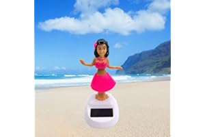 DJOWYH Figurine Solaire Dansante Danseuse Hawaienne Voiture | Danseuse Hawaienne Voiture Qui Bouge, Créativité Figurine Hawaïenne Voiture Décoration De Voiture Solaire Danse