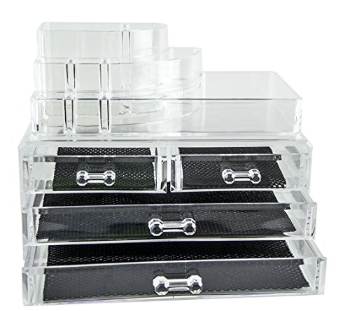 Feibrand klar Make up Organizer 4 Schubladen 2 Schicht