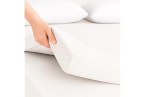 REAL CONFORT Topper Viscoelastico Nucleo 100% Viscoelastica | 150 x 200cm | Grosor 7CM | Fabricado en España | Alivia Tensiones Musculares | Sobrecolchon Desenfundable y Lavable | Transpirable y Antiacaros