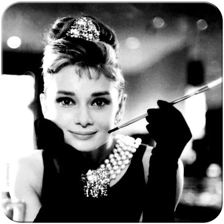 Nostalgic-Art 46136 Celebrities - Audrey - Holly Golightly, Metal Coaster