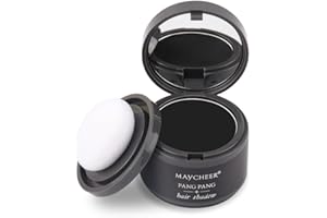 MAYYOONA Maycheer Magic Root Cover Up, Maycheer Hairline Shadow Powder, Maycheer Pang Pang Hair Shadow, Maycheer Hair Rich Shading Powder, Enhanced Hairline Powder for Women Men (Black)