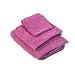 Produktbild Guy Laroche Set 1 Badetuch + 1 Handtuch + 1 Handtuch, Palazzo – 100% Baumwolle – rosa himbeere