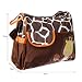 Prochive Mummy Handbag Baby Diaper Nappy Changing Bag Multifunctional Diaper Bag Giraffe Brown (Orange)