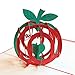 Produktbild Bluelover Christmas Apple Shape 3D Pop Up Greeting Card Party Greeting Card