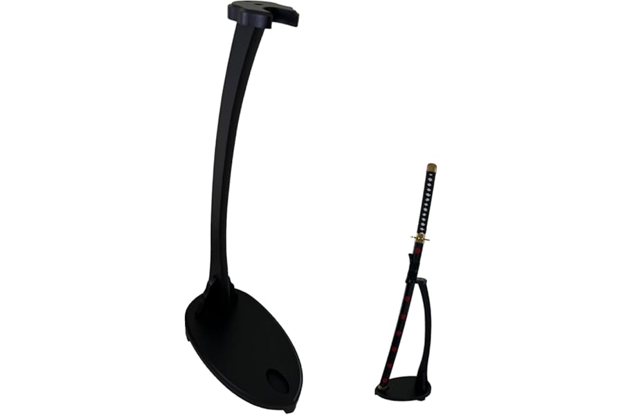 Z-fiber Sword Stand Katana Swan Shape Large Sword Holder Vertical Sword Display Stand 22.8Inch for Wakizashi Weapon Display