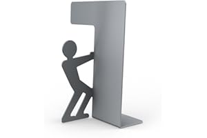 REGALE4YOU Bolis Italia CA1U013AA2Z1 Superman Serre-Livres Acier Argent 19 x 11 x 13 cm