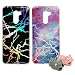 Produktbild 2X Handy Silikonhülle für Xiaomi Pocophone F1, Stoßfest Schutz Tasche Weich TPU Gel Bumper Etui Dünn Cover Case (Himmel Schwarz) Kratzfest Anti Fingerabdruck, mit 2 Tier Kable