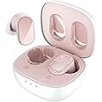 HTC True Wireless Earbuds 7 Bluetooth 5.3, Stereo Earphones 10mm Driver with Deep Bass, 40ms Ultra Low Latency for Gaming, Running - 22H Playtime/Touch Control/Game Modes/Built-in Mic - Pink