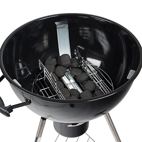 Rustler RS-0876 Holzkohle Kugelgrill, 58 cm, schwarz, 57 x 57 x 106 cm - 6