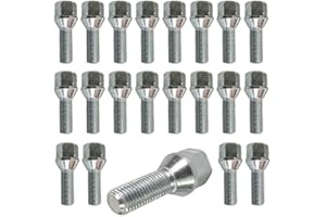 TRACER 20 boulons de roue m14 x 1,5 longueur de filetage 28 mm pour mercedes classe a classe b, classe c, classe s, classe cL, cL cLS-cLA-classe-g, classe gL, classe e, classe gLK, classe r-klasse classe m, classe s, classe sL sLK classe v-klasse vito sLS viano