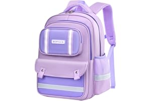 HOPYOCK-Torby Szkolne Dla ChłOpcóW DziewcząT Dzieci,Plecaki DziecięCe Unisex Z Wieloma Kieszeniami Z Nocnym Odbiciem,Plecaki Do SzkołY Podstawowej Z Powrotem Na KsiążKi