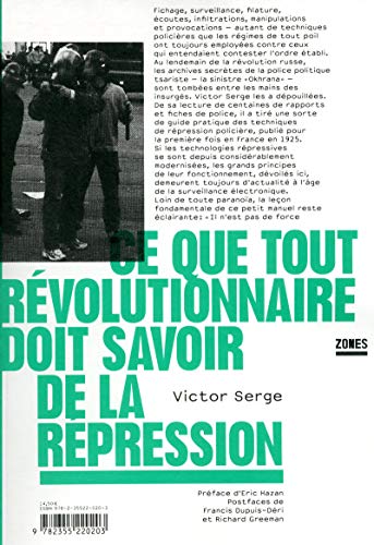 Ce que tout révolutionnaire doit savoir de la répression