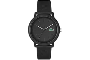 Lacoste Analog Quarzuhr für Herren oder Damen Kollektion Lacoste.12.12 mit einem stilvollen Silikonarmband mit Petit Piqué-Textur