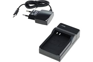 bg-akku24 Ladegerät und Netzteil für Panasonic Lumix DMC-FT5, DC-FT7, DMC-TZ41, DMC-TZ55, DMC-TZ56, DMC-TZ57, DMC-TZ58, DMC-TZ60, DMC-TZ61, DMC-TZ70, DMC-TZ71 - DMW-BCM13E, DMW-BCM13