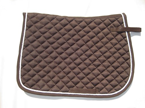 BRANDED-NEW-SADDLE-PAD-QUILTED-WITH-WHITE-PIPING-FOR-ALL-PURPOSE-IN-MANY-COLORS