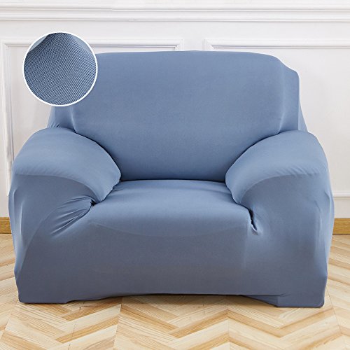 Copridivano Elasticizzato in Tessuto Blu Elettrico 1 Posto