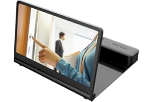 STOCK LÍDER Stock Lider-Lupa De Pantalla, Amplificador De Pantalla Móvil con Altavoces Bluetooth Pantalla De Amplificador De Teléfono Adecuado para Ver Películas Y Videos En Un Teléfono Inteligente