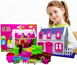 Miniature Mart Doll House with Furniture Mini Home Toy for Kids | Toys for Girls | Birthday Presents for Girl Babies | Age Group 2 , 3 , 4 ,5 ,6 ,7 ,8 Years Old