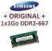 Produktbild Speicher Samsung Original 1 GB 200 pin DDR2 – 667 PC2 – 5300 DIMM (m470t2864eh3-ce6) Laptops, Computer DDR2 + Apple MacBook + MacBook Pro + iMac + MAC MINI (2006/2007) – 100% kompatibel zu DDR2 – 533 PC2 – 4200