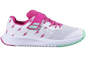 Babolat Niños Pulsion AC AC Zapatillas De Tenis Zapatilla Todas Las Superficies Blanco - Rosa
