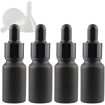 100x Mini-Glasfläschchen Für Parfüm & ätherische Öle – Mit Kappe, Transparent, 8 Mm Durchmesser