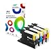 Produktbild NPC Print 4 XL PREMIUM Druckerpatronen kompatibel für Brother LC1240BK LC1240C LC1240M LC1240Y für Brother DCP-J525W, DCP-J725DW, DCP-J925DW, MFC-J430W, MFC-J5910DW, MFC-J625DW, MFC-J6510DW, MFC-J6710DW, MFC-J6910DW, MFC-J825DW (Schwarz Cyan Magenta Gelb)
