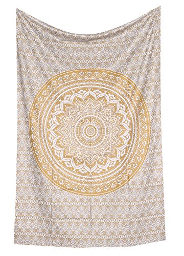 Design Collected by Rawyal Crafts Original Gold and Silver Ombre Bohemian Mandala Wallpaper - 3