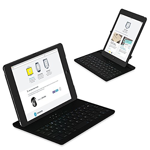 iPad Mini Tastatur, JETech Drahtlose Bluetooth Tastatur Keyboard Case/Hülle mit 360 Grad-Umdrehung und Multi-Angle Stehen für Apple iPad Mini 1/2/3 - 3