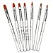 7x Professional Nail Art Design DIY Painting Brush Pen Manicure Decor UV Gel Liquid Brush Decor Tool