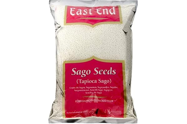 Sago Seeds Tapioca Sago Premiumkvalitet (Sabudana) – Eastend 1,5 kg