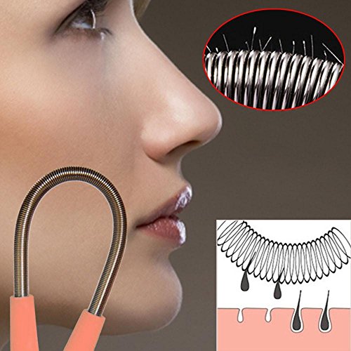 tinkertonk 2Pcs Facial Hair Epilator Remover Spring Threading Beauty Tool kit - Image 8