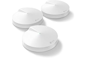 TP-Link Deco M5(3-pack) AC1300Mbps Whole Home Mesh WiFi System, 2x Gigabit Ports, Dual-Band WiFi Extender Booster, Up to 5500 ft² Coverage, Compatible with Amazon Alexa, Parental Controls